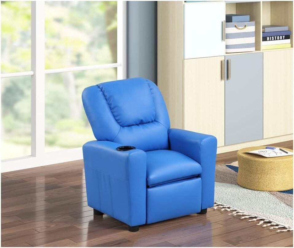 Lilola Home Marisa PU Leather Kids Recliner Chair