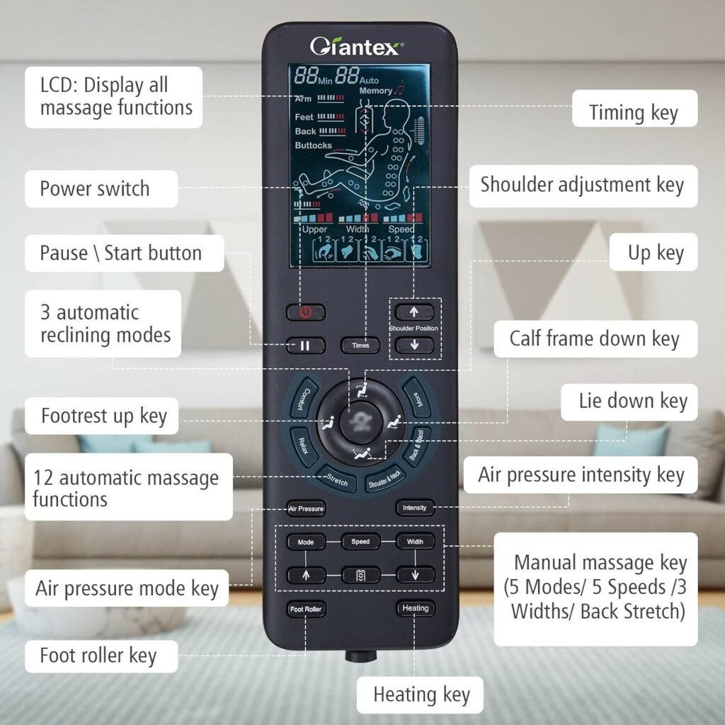LIUJUN Full Body Zero Massage Chair Recliner w/SL Track Heat