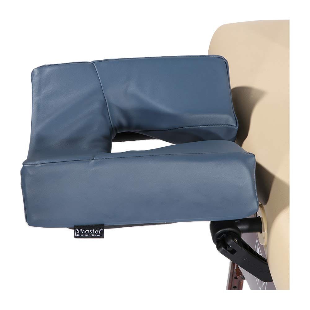 Master Massage Patented Memory Foam Ergonomic Dream Face Cushion Pillow Headrest, Royal Blue