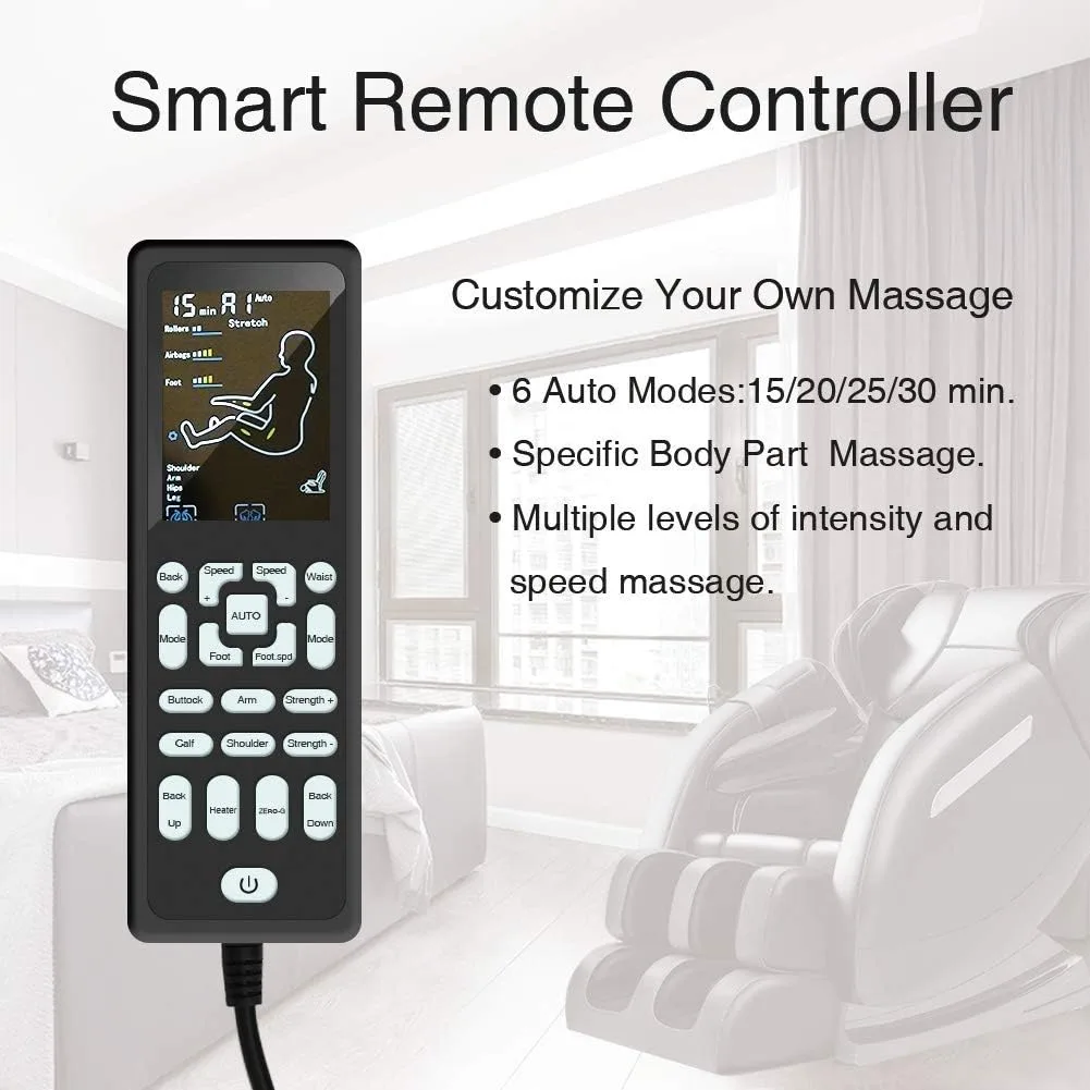 Max Relax Full Body Massage Chair,Zero Gravity Shiatsu Recliner with Air Bags,Back Heater,Foot Roller and Blue-Tooth Speaker,Black Max Relax Full Body Massage Chair,Zero Gravity Shiatsu Recliner with Air Bags,Back Heater,Foot Roller and Blue-Tooth Speaker,Black