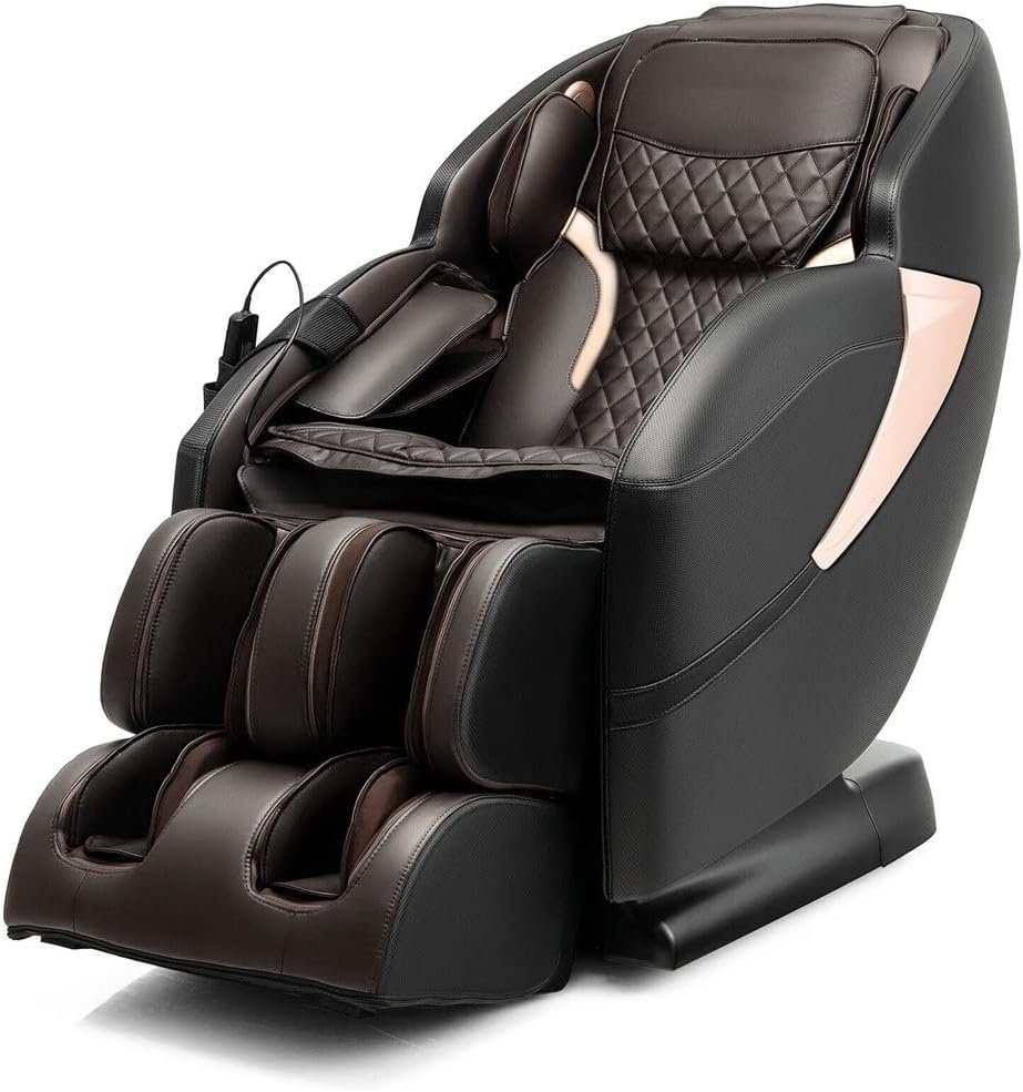 MMLLZEL Zero SL-Track Full Body Massage Chair w/Voice Control Heat Roller