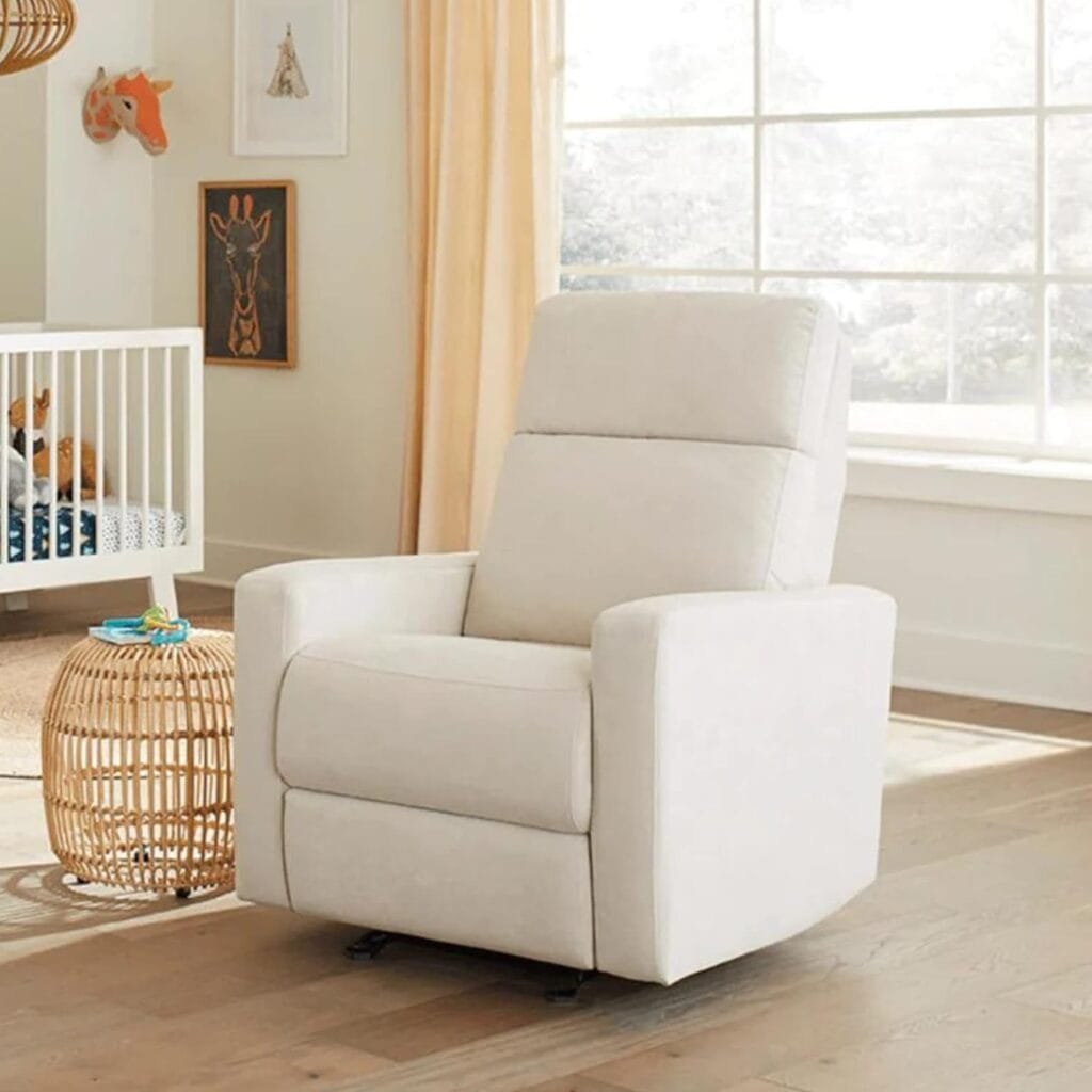 Nurture The Glider  Gliding Ottoman - Premium Power Recliner Nursery Glider Chair With Ottoman | Adjustable Head Support | Designed with a Thoughtful Combination of Function  Comfort | Built-in USB