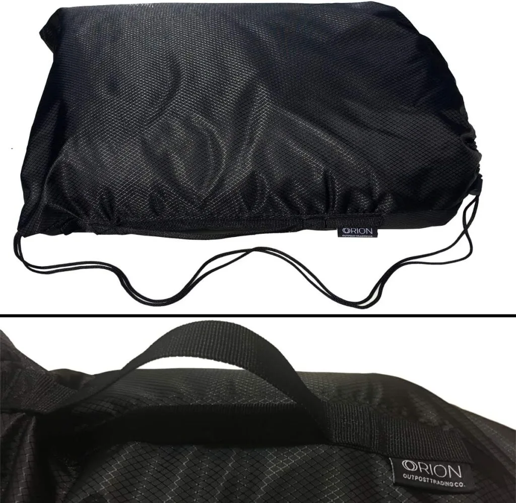 Orion Outpost Trading Company Elemental Stadium Sherpa Blanket, Waterproof, Windproof, Picnic, Wheelchair, Camping, Concerts, Bag with Shoulder Strap and Carrying Handle, 56 x 80