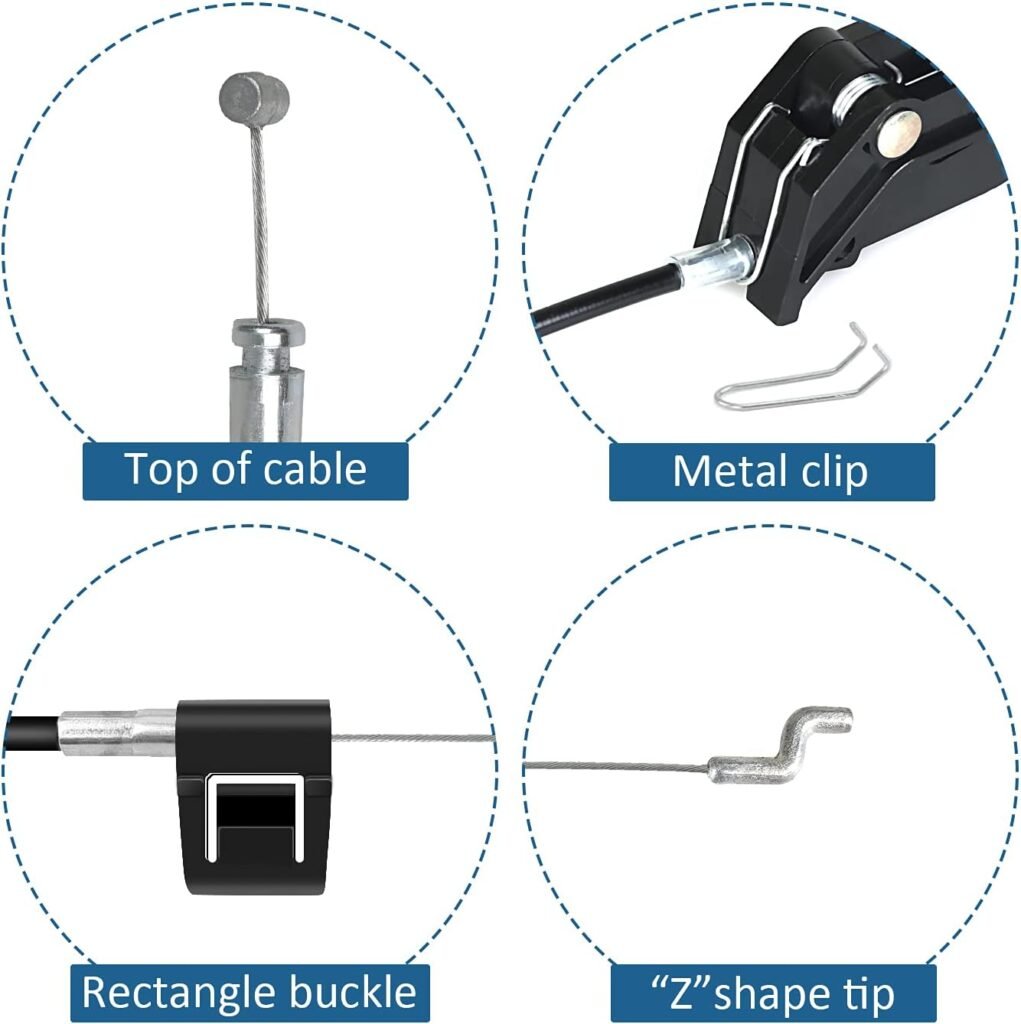 Recliner Replacement Parts with Pull Handle and Release Cable (2-Sets), Repair Recliner Mechanism Parts Compatible with Most Furniture of Recliner Sofa Couch Chair