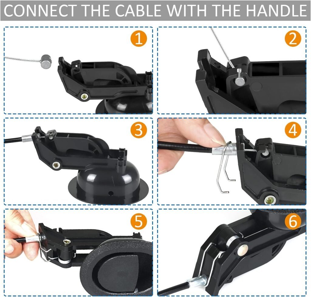 Recliner Replacement Parts with Pull Handle and Release Cable (2-Sets), Repair Recliner Mechanism Parts Compatible with Most Furniture of Recliner Sofa Couch Chair