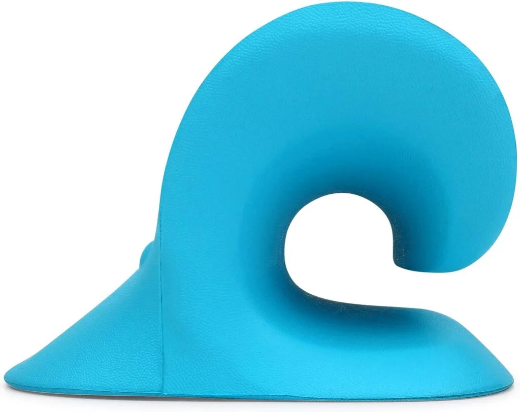 RESTCLOUD Neck and Shoulder Relaxer, Cervical Traction Device for TMJ Pain Relief and Cervical Spine Alignment, Chiropractic Pillow Neck Stretcher (Blue) RESTCLOUD Neck and Shoulder Relaxer, Cervical Traction Device for TMJ Pain Relief and Cervical Spine Alignment, Chiropractic Pillow Neck Stretcher (Blue)
