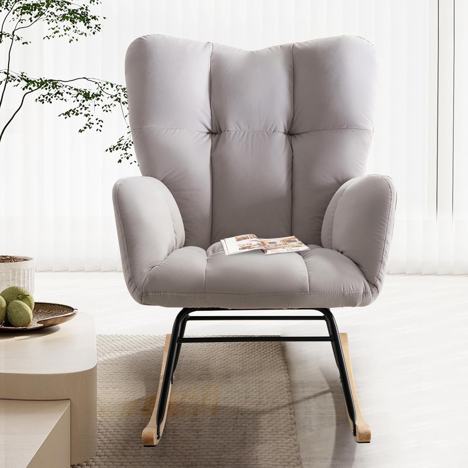 ROYALSON Velvet Rocking Chair Review