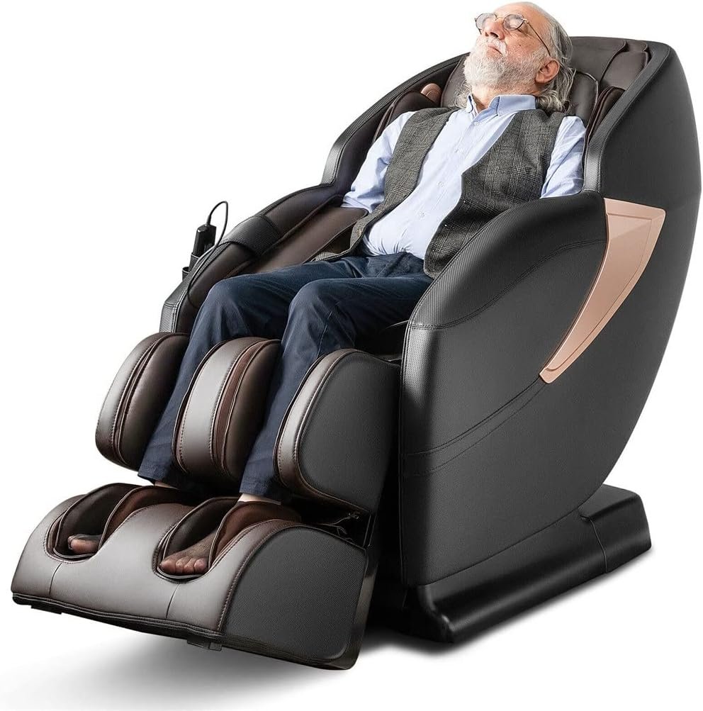 TBGFPO Zero SL-Track Full Body Massage Chair w/Voice Control Heat Roller