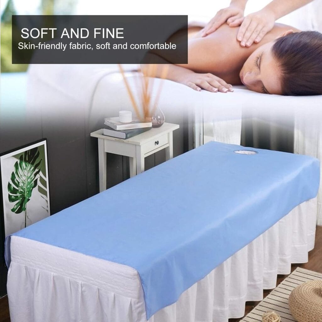TMISHION Beauty Salon Sheets, Salon Bed Cover, Beauty Massage Bed Cover, Bed Sheets with Face Breath Hole SPA Table Cover Massage Supplies Waterproof Salon Bed Sheet (#4)