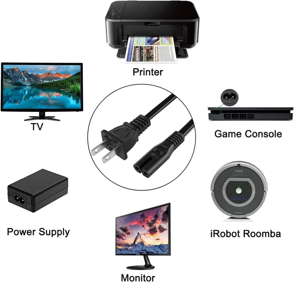 [UL Listed] Power Cord Compatible Electric Recliner or Liftchair 6Ft Power Cable Replacement