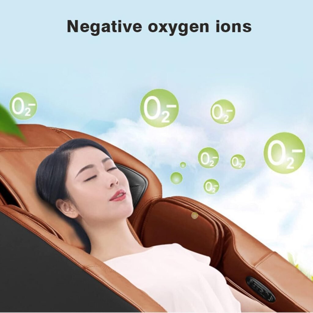 Vvlo Luxury Leisure Massage Chair Full Body 3D Electric Recliner SL Track Zero Gravity Shiatsu 4D Massage Chair with Space Saving Design Autobody Detection for Home Office