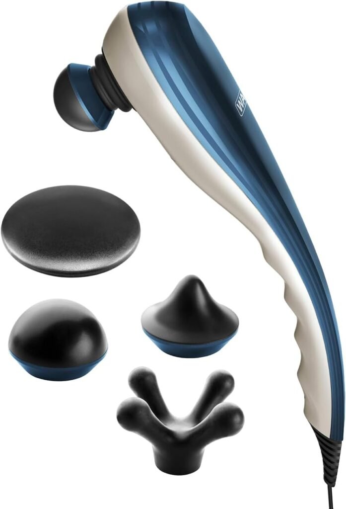 Wahl Deep Tissue Corded Long Handle Percussion Massager - Handheld Therapy with Variable Intensity to Relieve Pain in The Back, Neck, Shoulders, Muscles,  Legs for Arthritis - Model 4290-300