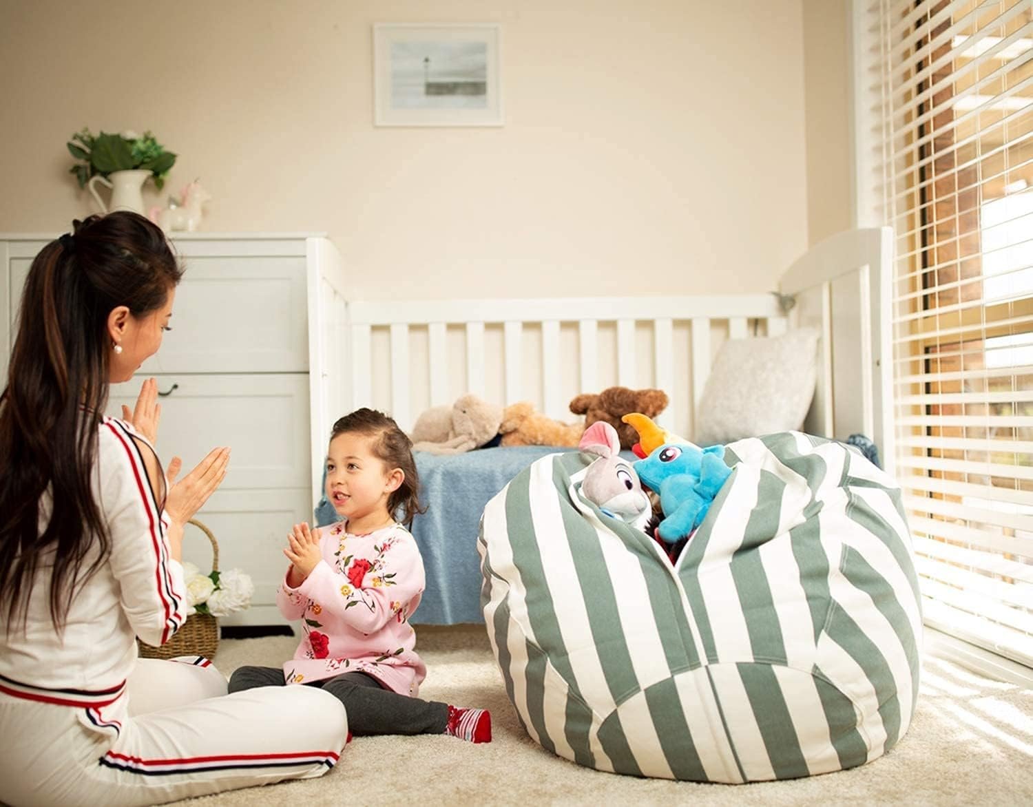 Wekapo Stuffed Animal Storage Bean Bag Chair Cover Review