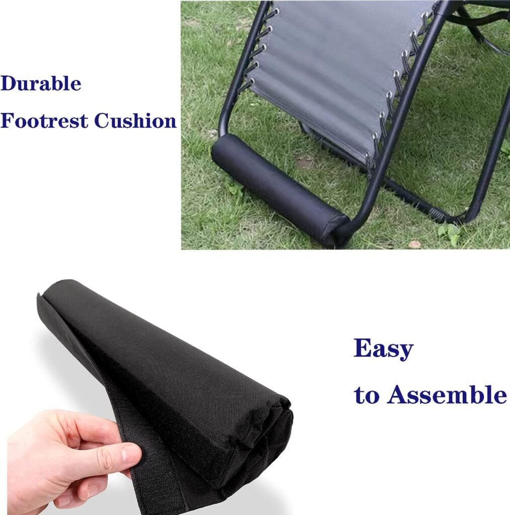 Zero Gravity Chair Cushion for Foot Rest, Universal Folding Loungers Anti Gravity Recliners Outdoor Chaise Patio Lawn Camping Chairs Footrest Padding for Outside