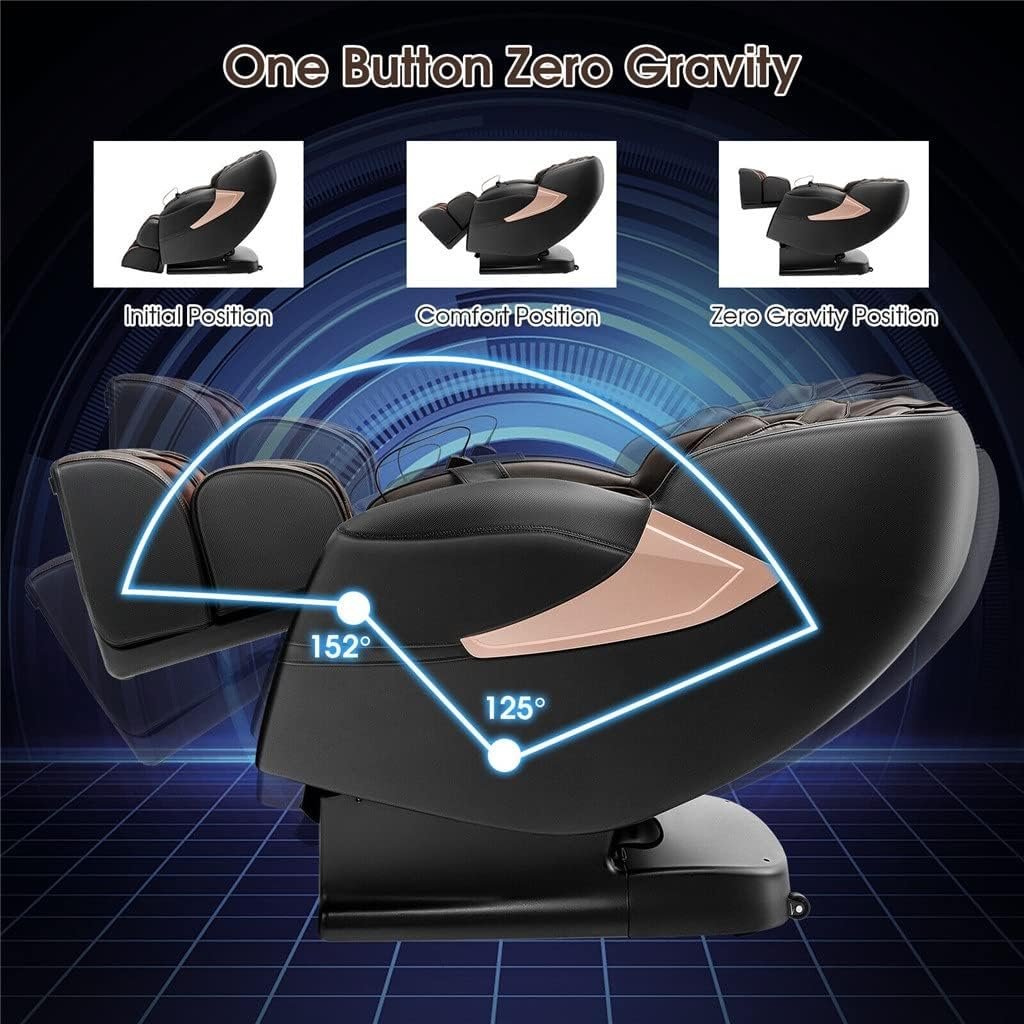 ZZBJ Zero SL-Track Full Body Massage Chair w/Voice Control Heat Roller