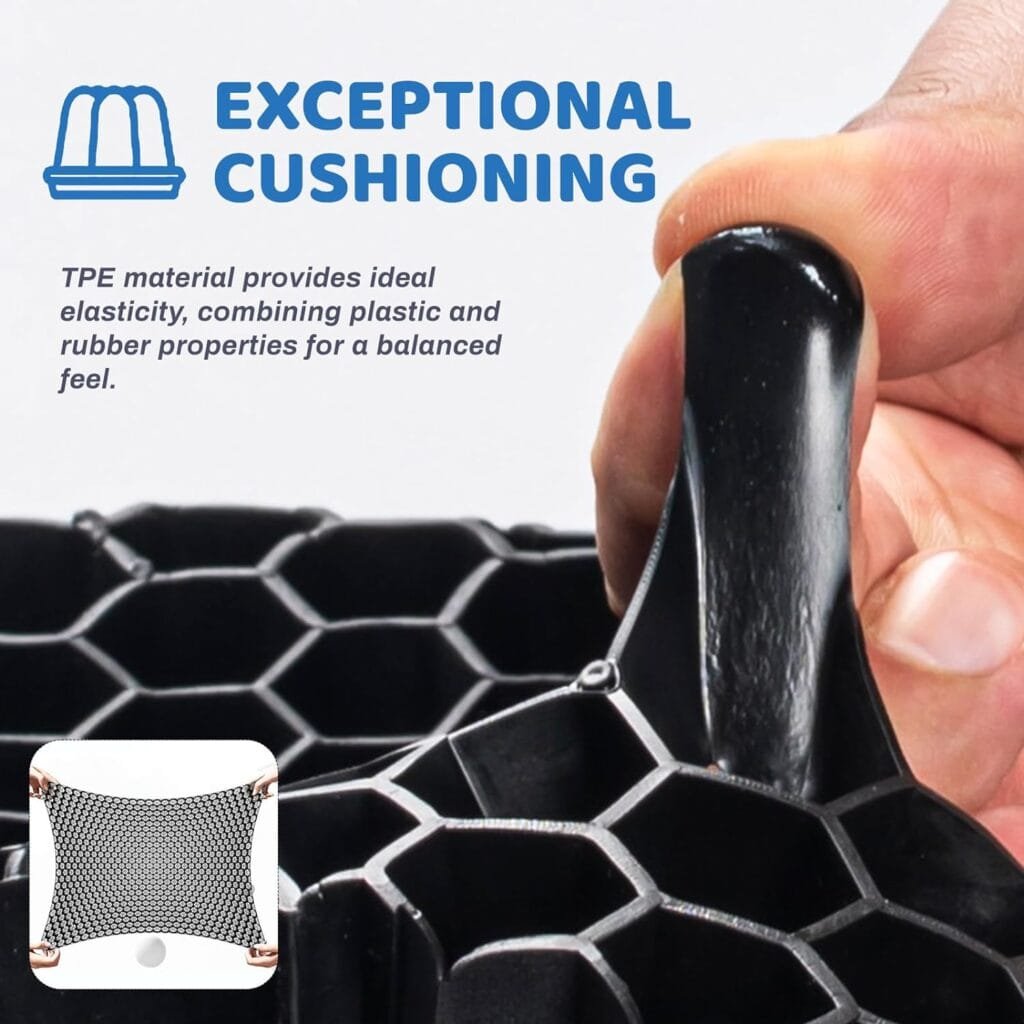 2 Pack Gel Cushions,Office Chair Cushion with Covers, Tailbone Cushions for Pressure Relief, Coccyx Cushion, Wheelchair Cushions, Chair Pads, Seat Cushions for Chairs, Seat Cushion for Car