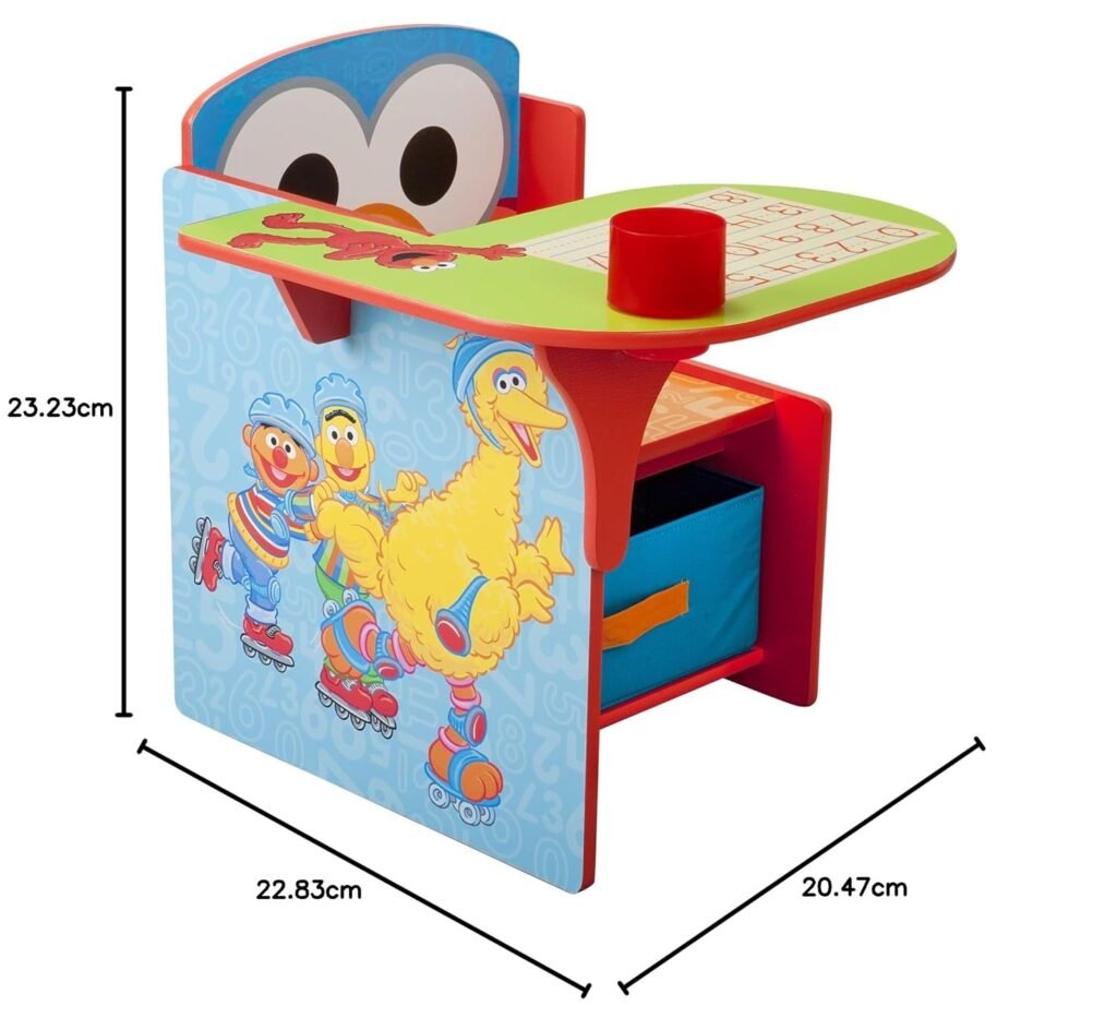 Delta Children Chair Desk With Storage Bin, Sesame Street