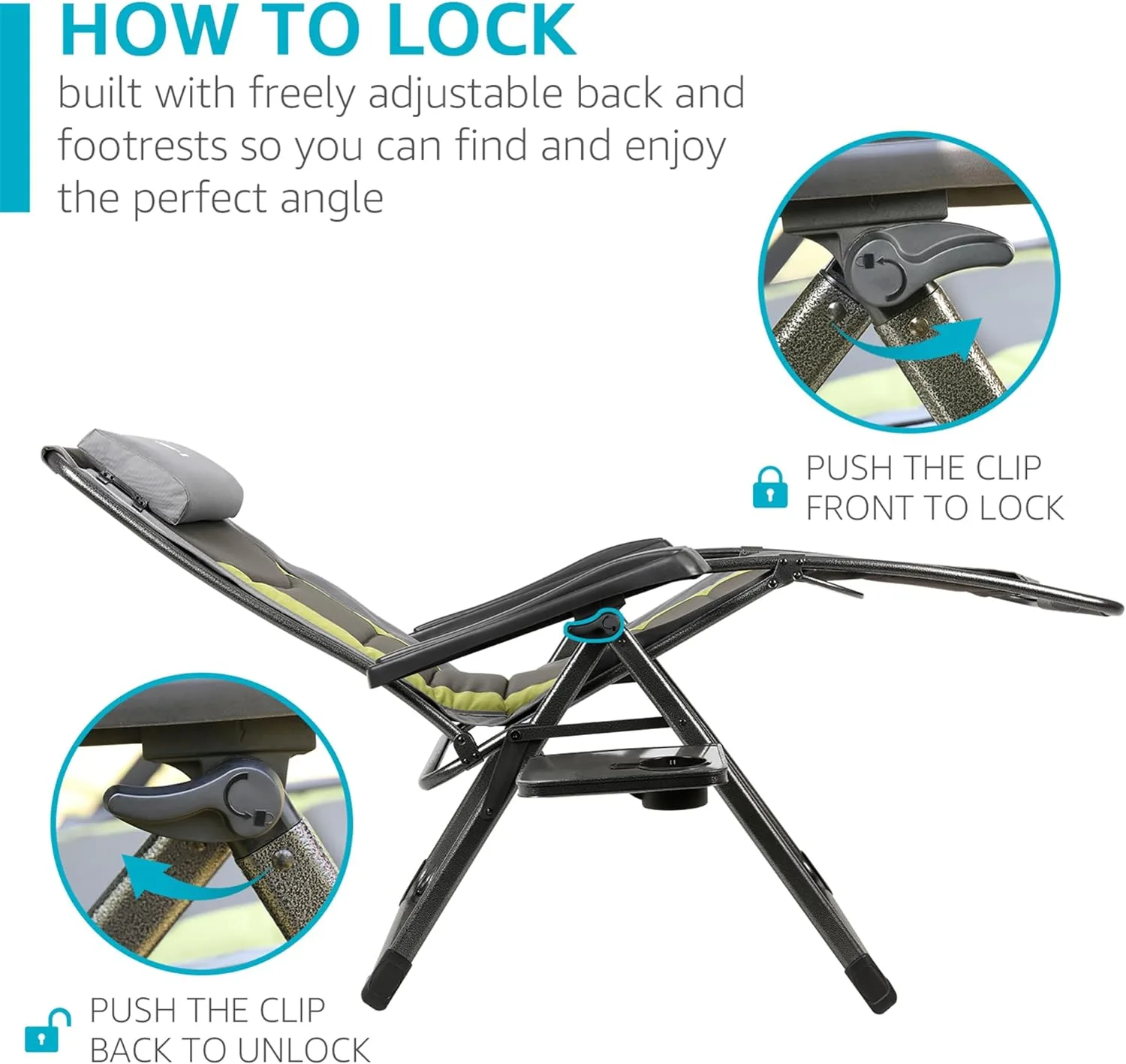 EVER ADVANCED Oversize XL Zero Gravity Recliner Padded Patio Lounger Camping Chair Review