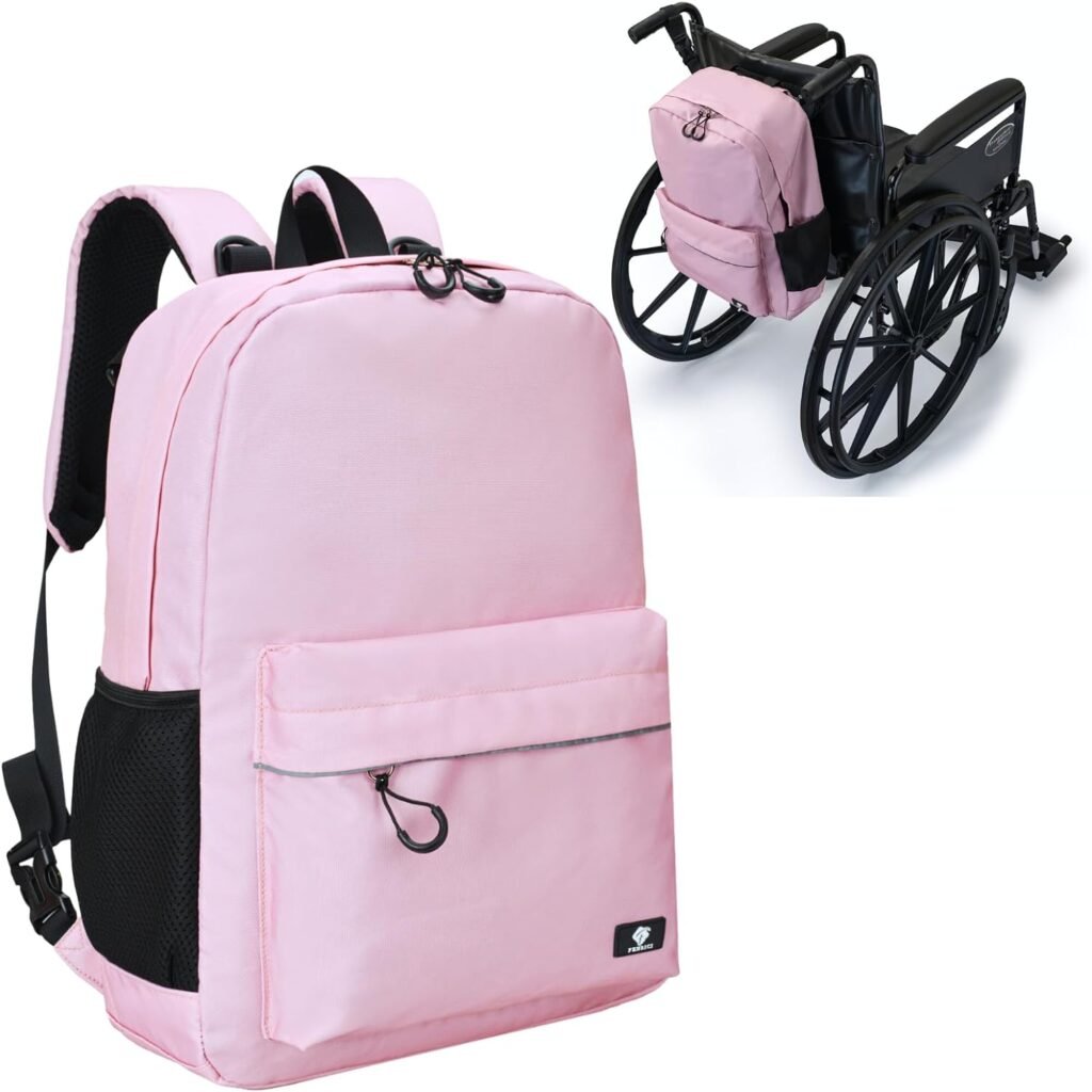 Fenrici Adaptive Backpack for Girls, Boys for All Abilities and Ages; Wheelchair Backpack with Adaptive Design; Perfect for Travel, School, and Everyday Adventure, Cool Pink