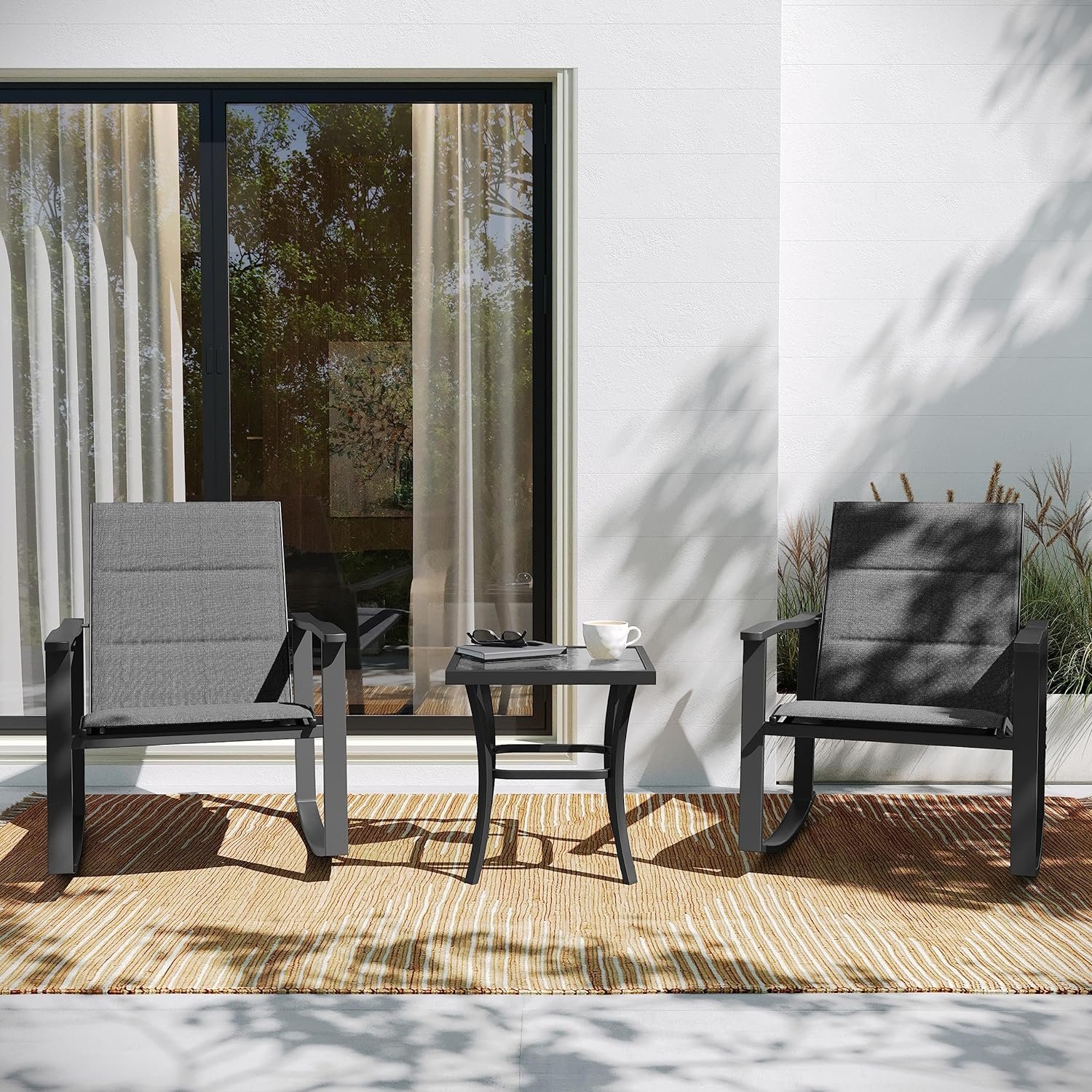 Flash Furniture Brazos Outdoor Rocking Chair Set Review