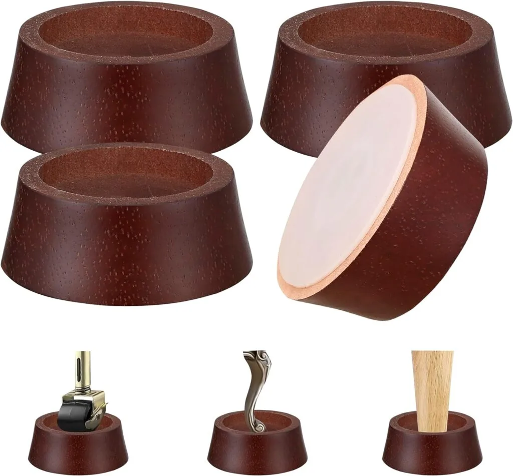 Furniture Raisers Bed Risers - 1 Inch Wooden Circle Heavy Duty Furniture Height Extenders Lifts for Sofa Couch Desk Chair Table Base Raising Space,with Silicone Non-Slip Pad, Pack of 4 Furniture Raisers Bed Risers - 1 Inch Wooden Circle Heavy Duty Furniture Height Extenders Lifts for Sofa Couch Desk Chair Table Base Raising Space,with Silicone Non-Slip Pad, Pack of 4