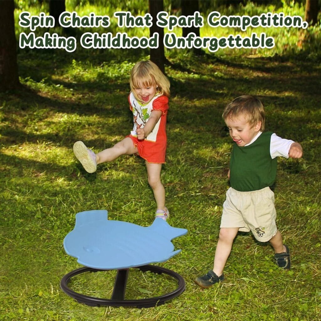 GAKINUNE Sit and Spin Kids Sensory Chair Spin Activity Toy Wobble Stool Chair Seat Autism Sensory Toys Kids Rocking Chair Swivel Chair Enhance Kids Balance