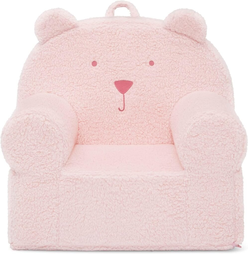 GAP babyGap Sherpa Bear Chair - Greenguard Gold Certified, Blush