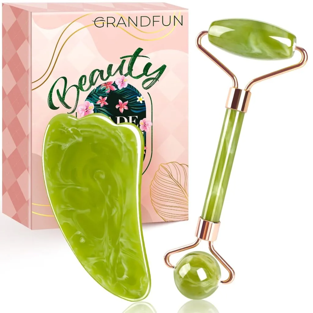 Gifts for Women Christmas Stocking Stuffers: Face Roller Gua Sha Tool Set Unique Birthday Present Ideas Gadget for Wife Mom Her Girls Sister Female Who Have Everything - Facial Skin Beauty Massager Gifts for Women Christmas Stocking Stuffers: Face Roller Gua Sha Tool Set Unique Birthday Present Ideas Gadget for Wife Mom Her Girls Sister Female Who Have Everything - Facial Skin Beauty Massager
