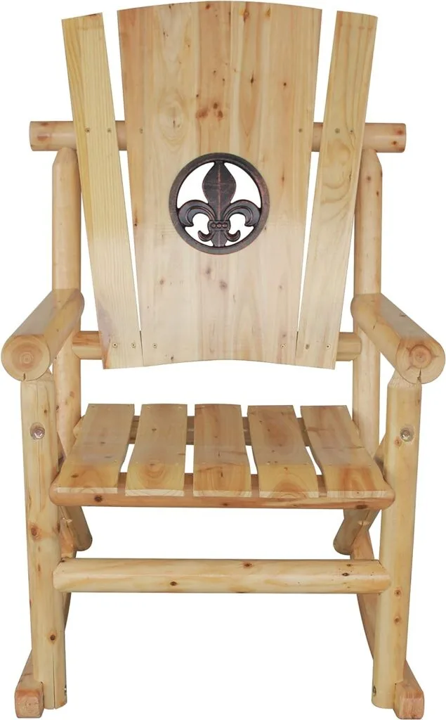 Leigh Country TX 95102 Aspen Fleur-De-Lis Rocker