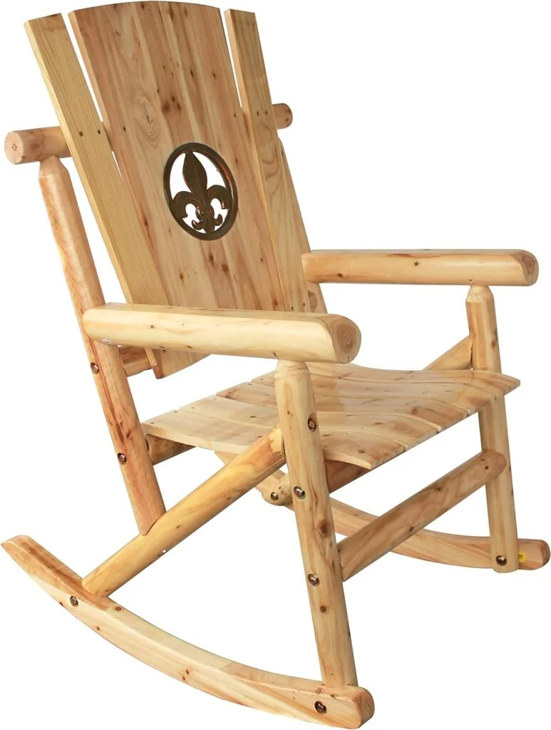 Leigh Country TX 95102 Aspen Fleur-De-Lis Rocker