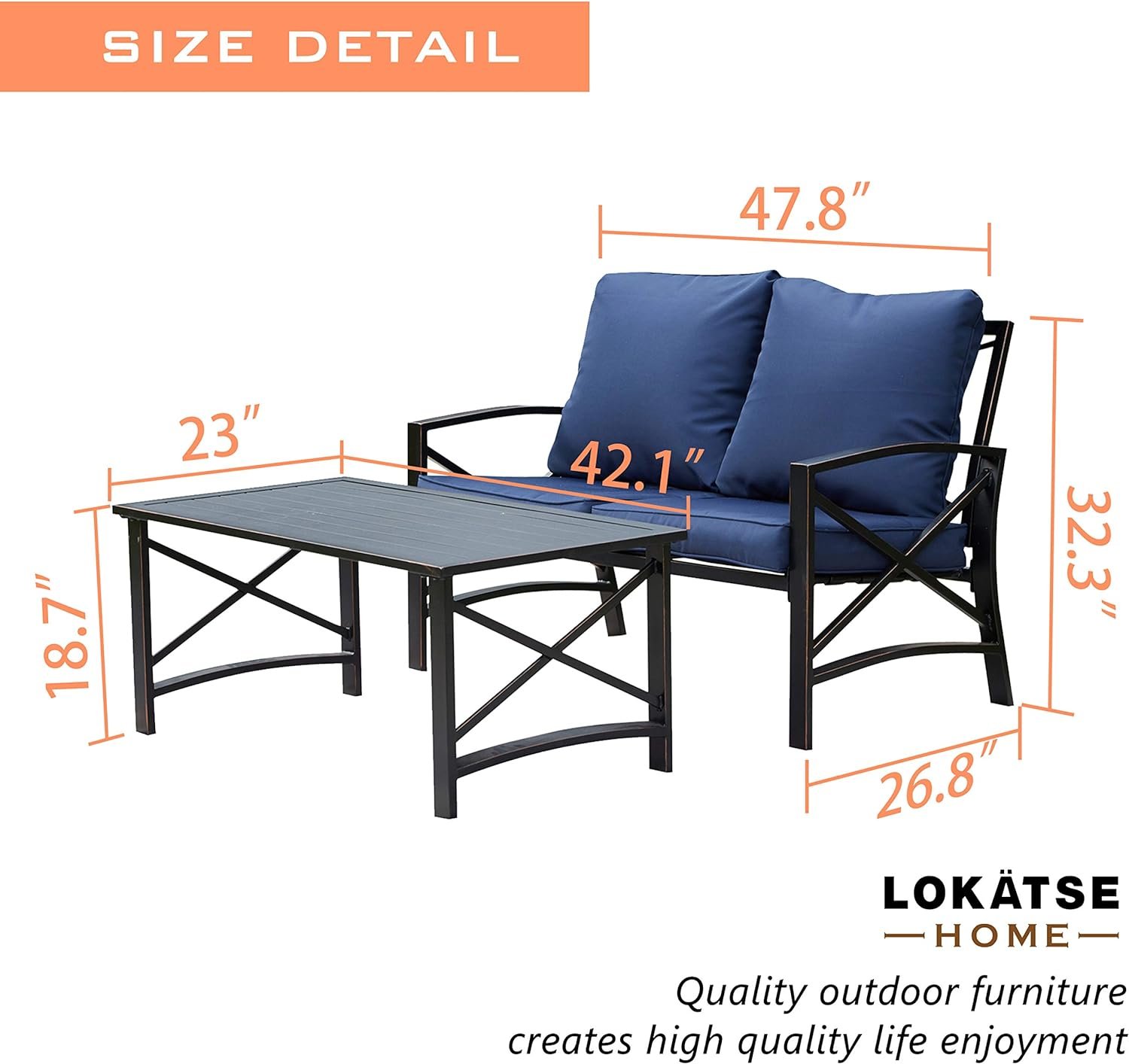 LOKATSE HOME Rocking Chair Bistro Set Review