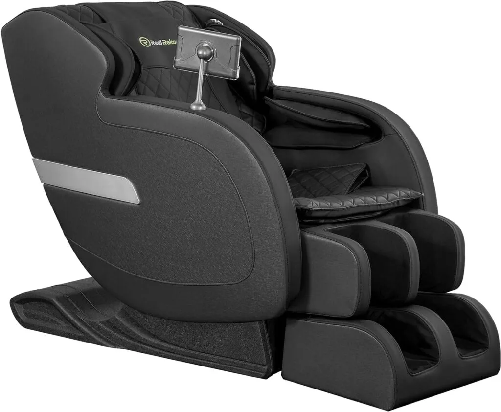 Real Relax 2023 Massage Chair, SL Track Full Body Zero Gravity Massage Chair Recliner with with App Control, Heating, Favor 05 (Black) Real Relax 2023 Massage Chair, SL Track Full Body Zero Gravity Massage Chair Recliner with with App Control, Heating, Favor 05 (Black)