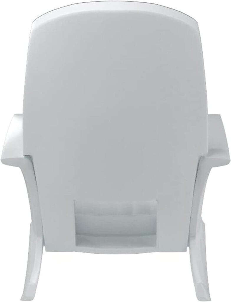 Semco Plastics Rockaway Heavy Duty All Weather Outdoor Rocking Chair with Easy Assembly and Low Maintenance for Porch, Deck, and Patio, White