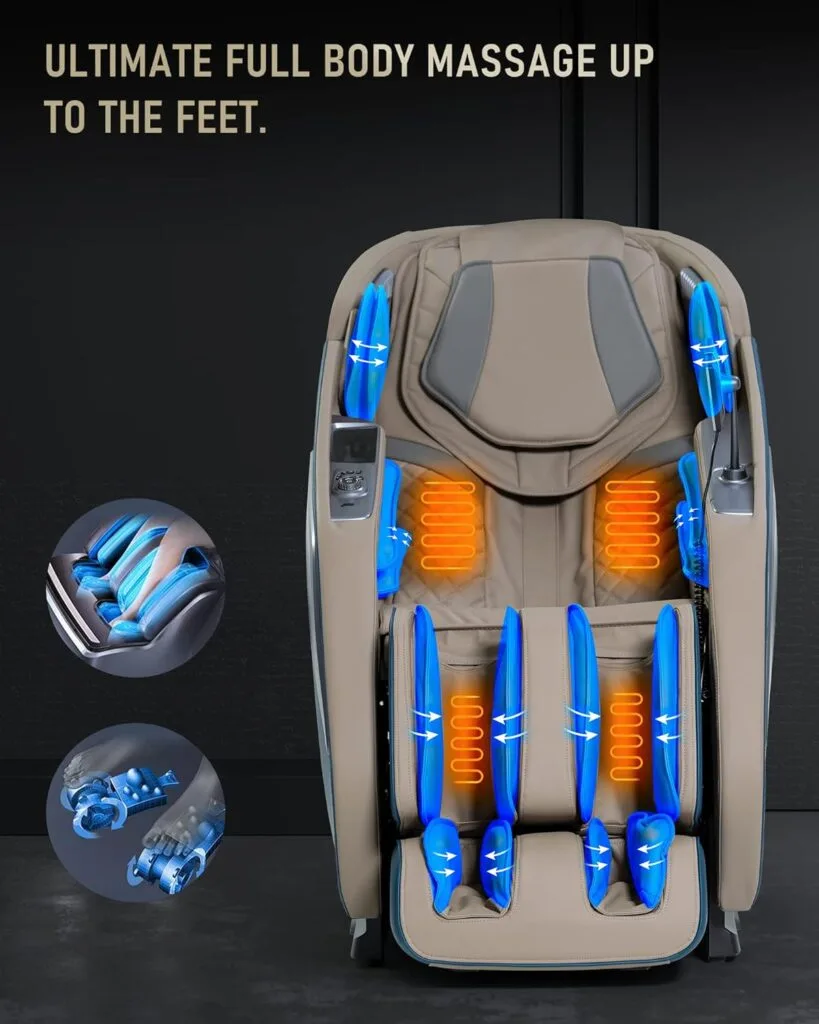 UIIU 2023 Massage Chair Full Body Zero Gravity Massage Chairs Large Screen Voice Control Body Scan 3D Shiatsu Strecth Massage Back and Calf Heated with Bluetooth Speaker Airbag SL Track Black UIIU 2023 Massage Chair Full Body Zero Gravity Massage Chairs Large Screen Voice Control Body Scan 3D Shiatsu Strecth Massage Back and Calf Heated with Bluetooth Speaker Airbag SL Track Black