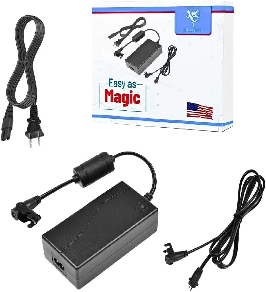 UpFairy Recliner Power Supply, AC/DC Switching Power Supply Transformer 2-pin 29V 2A Adapter for Lift Chair or Power Recliner Limoss OKIN, Black