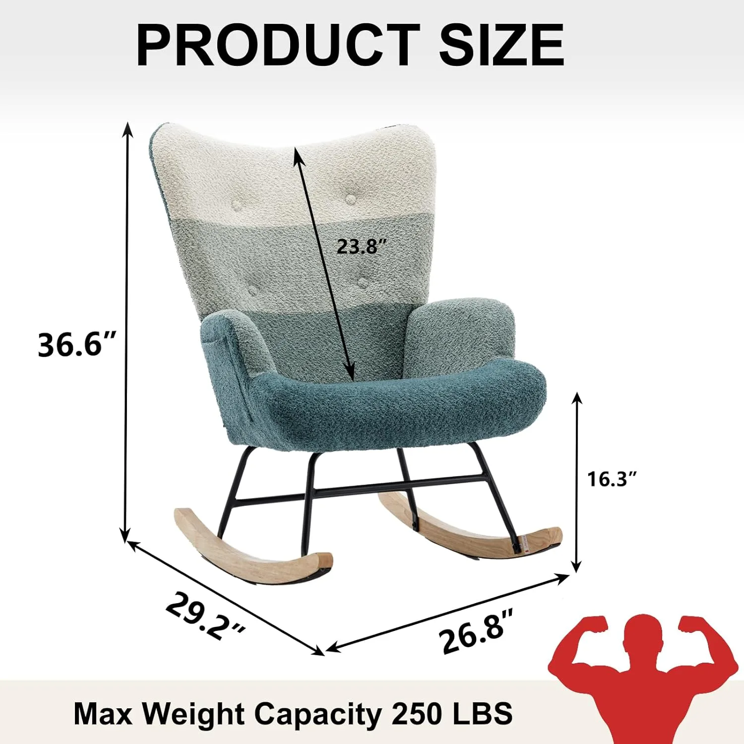 Upholstered Teddy Fabric Nursing Chair Review