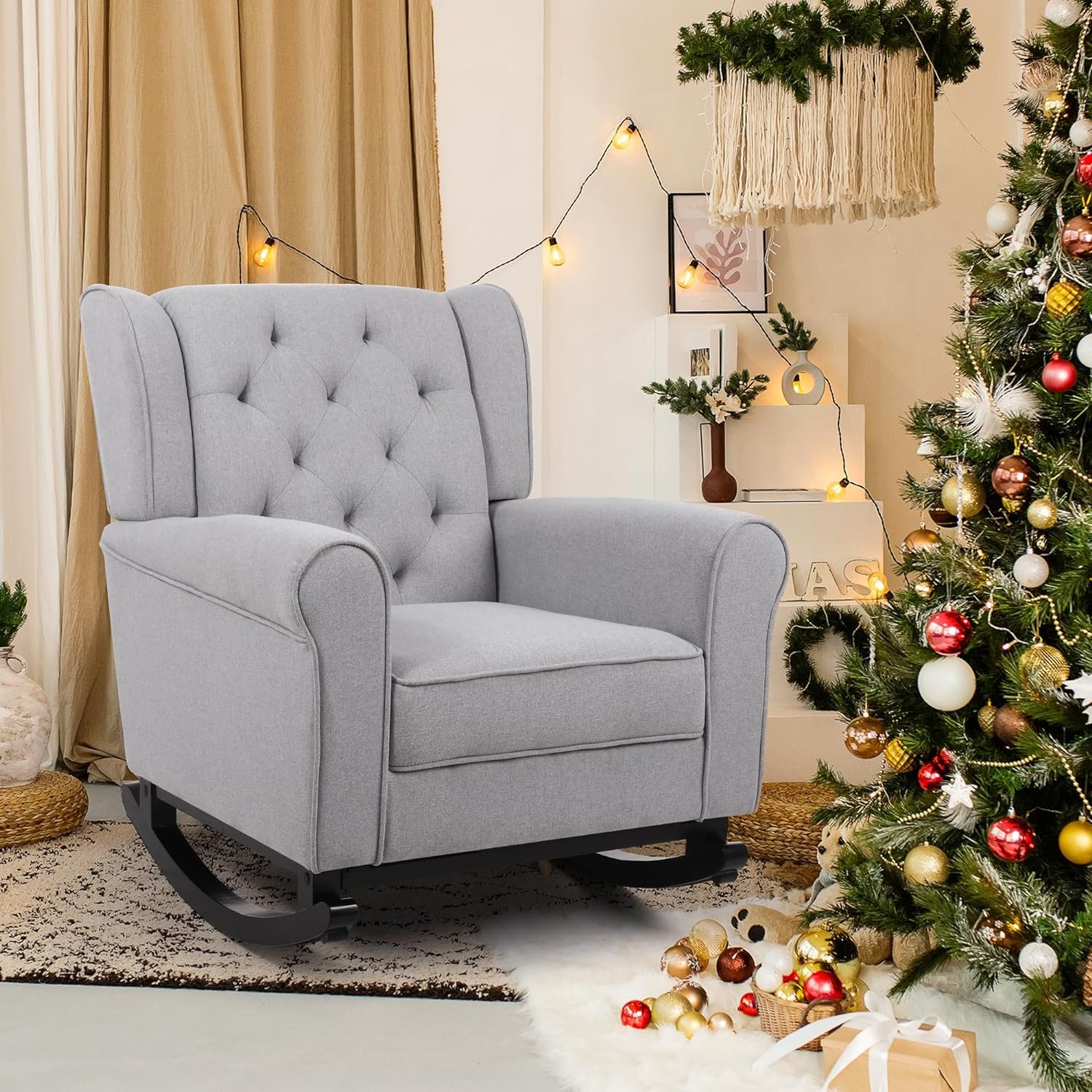 Wingback Tufted Upholstered Chair Review