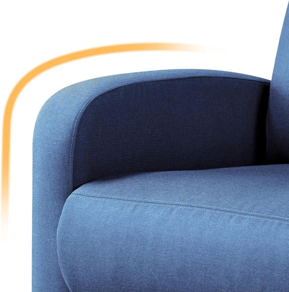 Yaheetech Recliner Chair PU Leather Recliner Sofa Home Theater Seating with Lumbar Support Overstuffed High-Density Sponge Push Back Recliners Armchair for Living Room