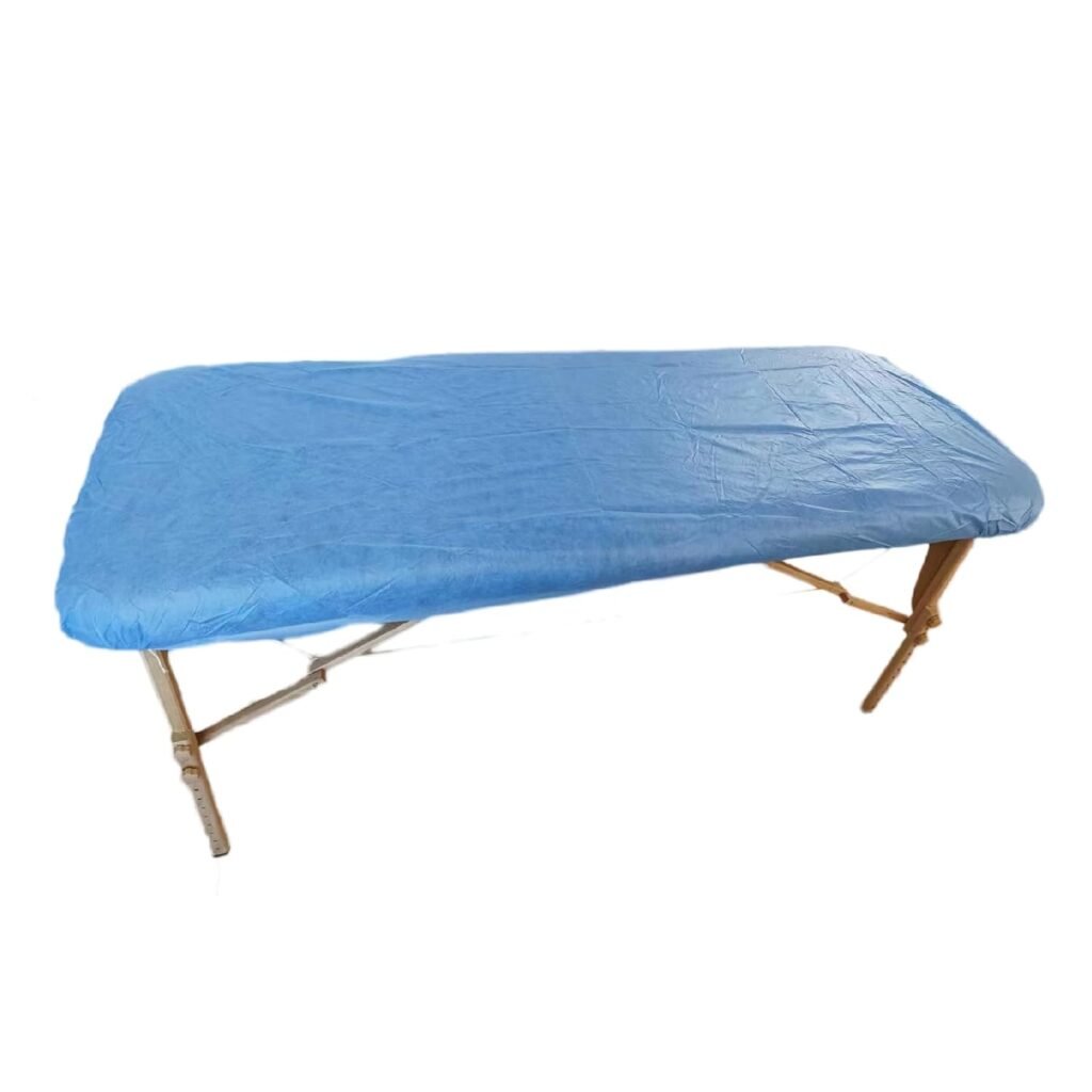 ZMDREAM Pack of 20 Disposable Fitted Massage Table Sheets Bed Covers 82 x 35 inches Blue