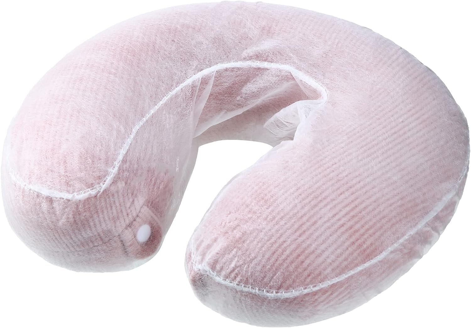 100 Pieces Disposable Headrest Covers Disposable Massage Covers Massage Headrest Covers Non-Sticking Cradle Cover Non-woven U-shaped Cradle Cover for Massage Tables, 14.2 x 13 Inch, White