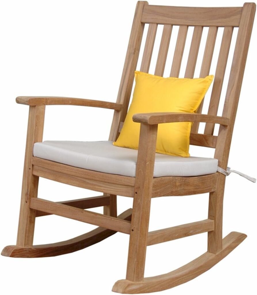 Anderson Teak Palm Beach Collection Rocking Armchair Without Cushion