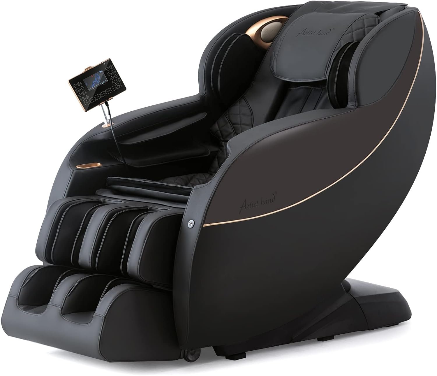 Artist hand 3D Zero Gravity Recliner Massage Chair with SL Track, Full Body Massage Chair with 6 Auto Modes  Thai Stretching,Backrest Heating,Airbag Massage,Bluetooth Speaker,USB Charging Jack,Black