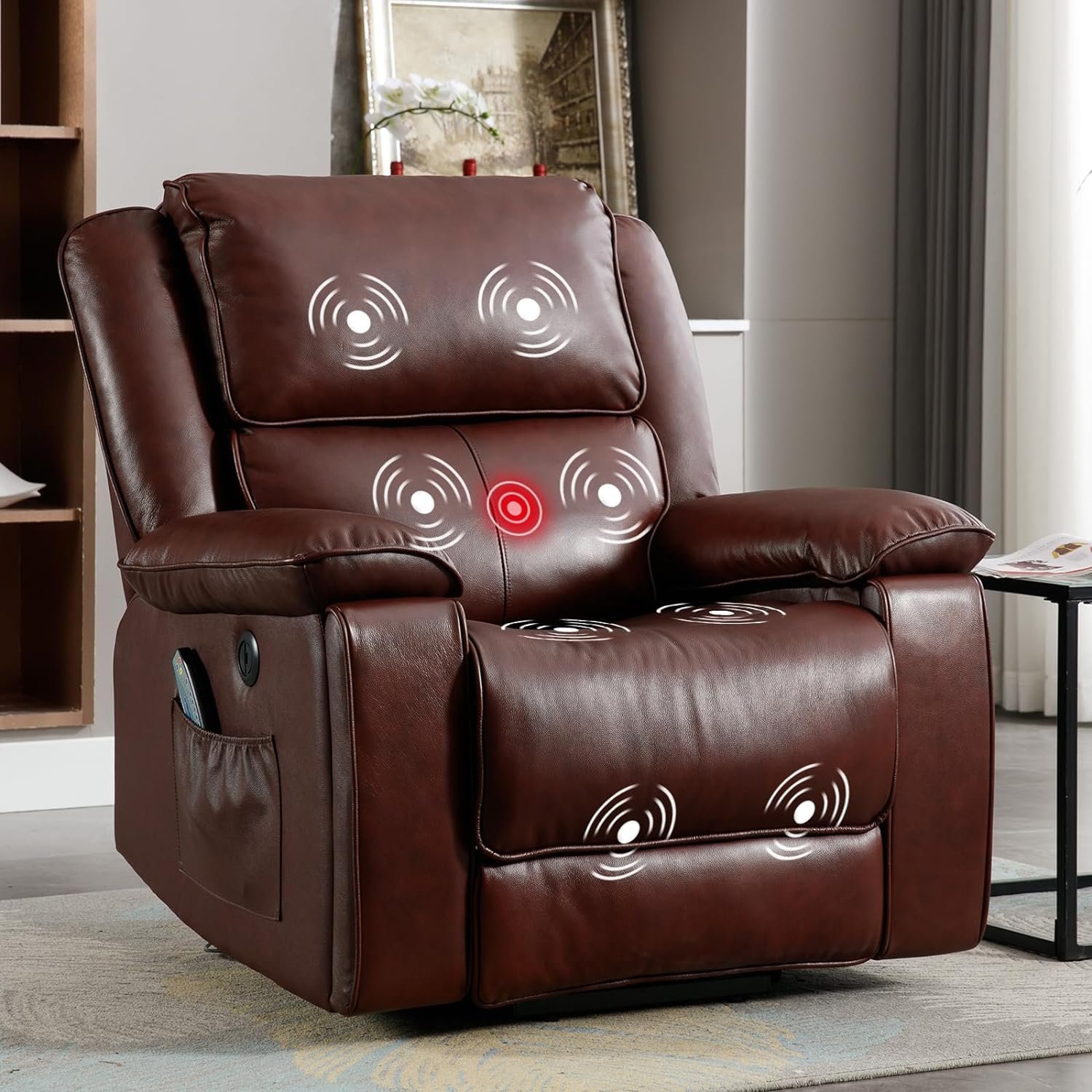 CANMOV Genuine Leather Power Lift Recliner Chair Review