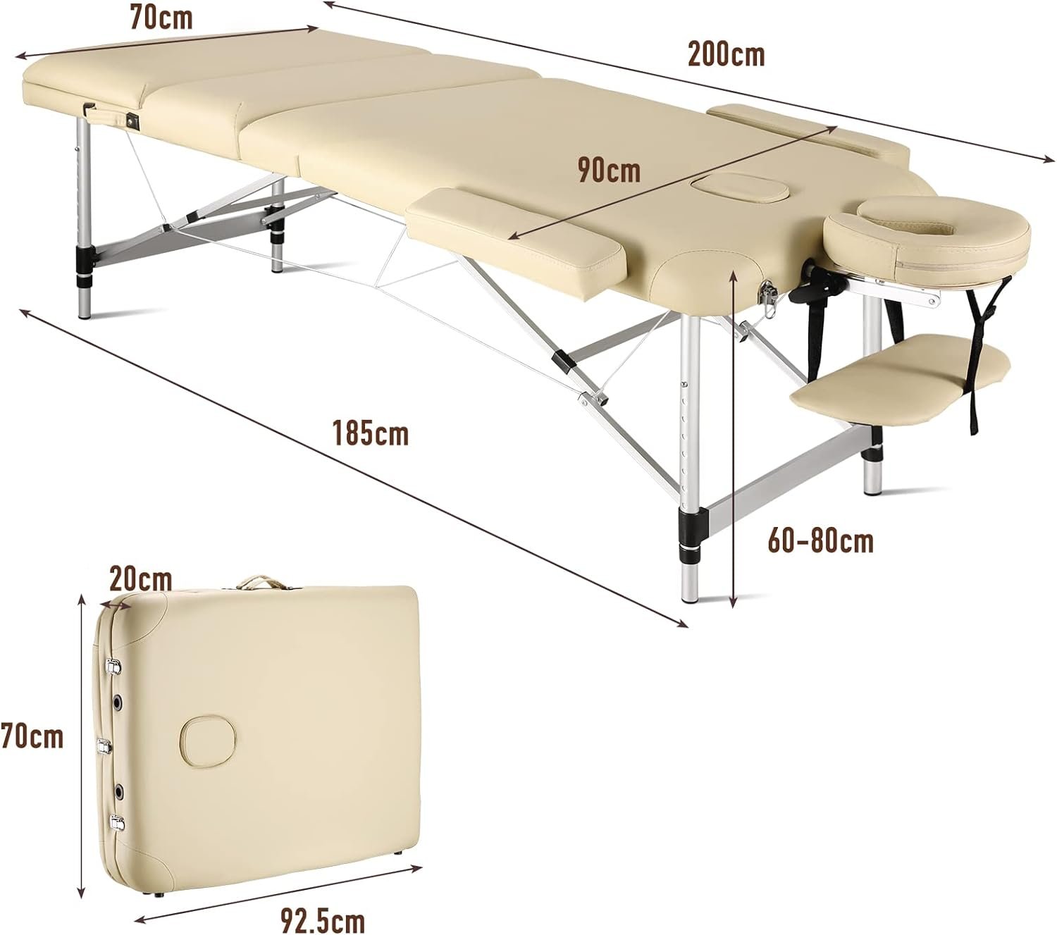 Careboda Professional Massage Table Foldable 28.7″ Wide Review