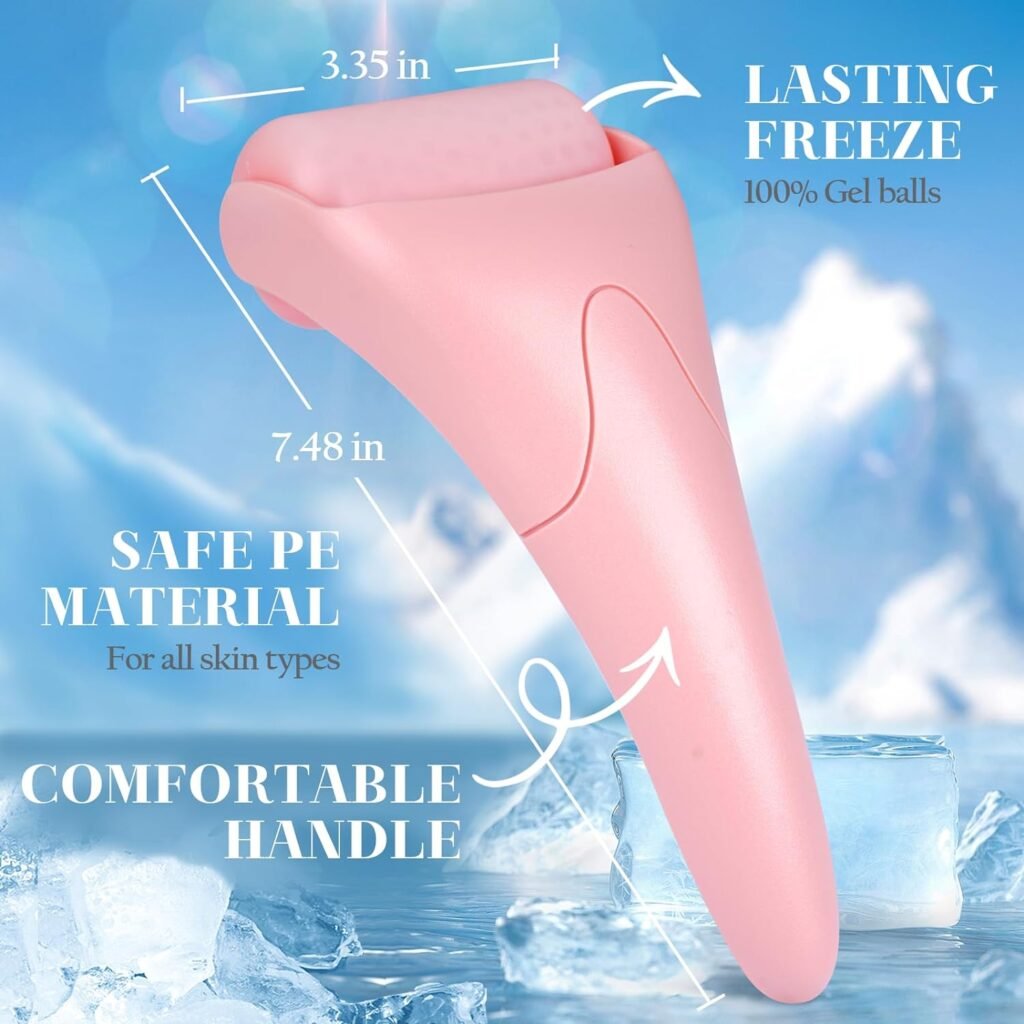 Christmas Stocking Stuffers Women Gifts: Ice Roller for Face Eye Body Unique Present Ideas Gadget for Wife Mom Her Girl Who Have Everything Skincare Face Roller Facial Massager Beauty Skin Care Tools