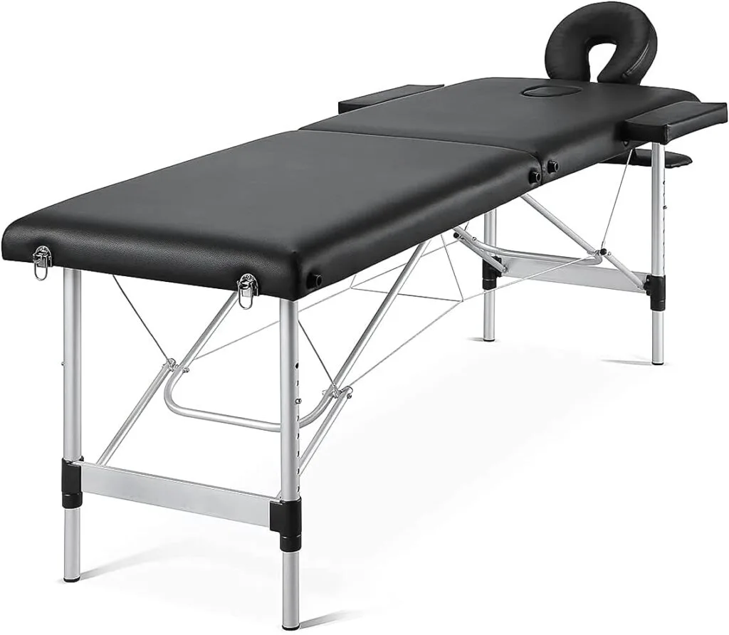 CHRUN Massage Table Portable Massage Bed Lash Bed SPA Bed Facial Table 2 Section Aluminum Height Adjustment Carrying Bag Accessories for Home CHRUN Massage Table Portable Massage Bed Lash Bed SPA Bed Facial Table 2 Section Aluminum Height Adjustment Carrying Bag Accessories for Home