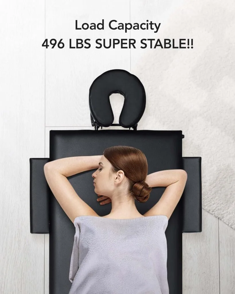 CHRUN Massage Table Portable Massage Bed Lash Bed SPA Bed Facial Table 2 Section Aluminum Height Adjustment Carrying Bag Accessories for Home CHRUN Massage Table Portable Massage Bed Lash Bed SPA Bed Facial Table 2 Section Aluminum Height Adjustment Carrying Bag Accessories for Home
