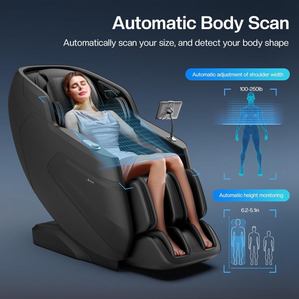 COMFIER Upgraded Massage Chair with 12 Modes,Voice Control,TFT Tablet,Full Body Shiastu Massager with Heat,Zero Gravity Chair Massager,Massage Chiar Recliner,Compression,Bluetooth