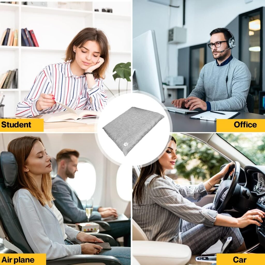 Comfy Gel Seat Cushion | Gel Seat Cushion for Long Sitting | Gel Seat Cushion for Orffice Chair | Soft  Breathable | Cooling Gel Seat Cushion with Ventilated Design | Desk Chair Cushion