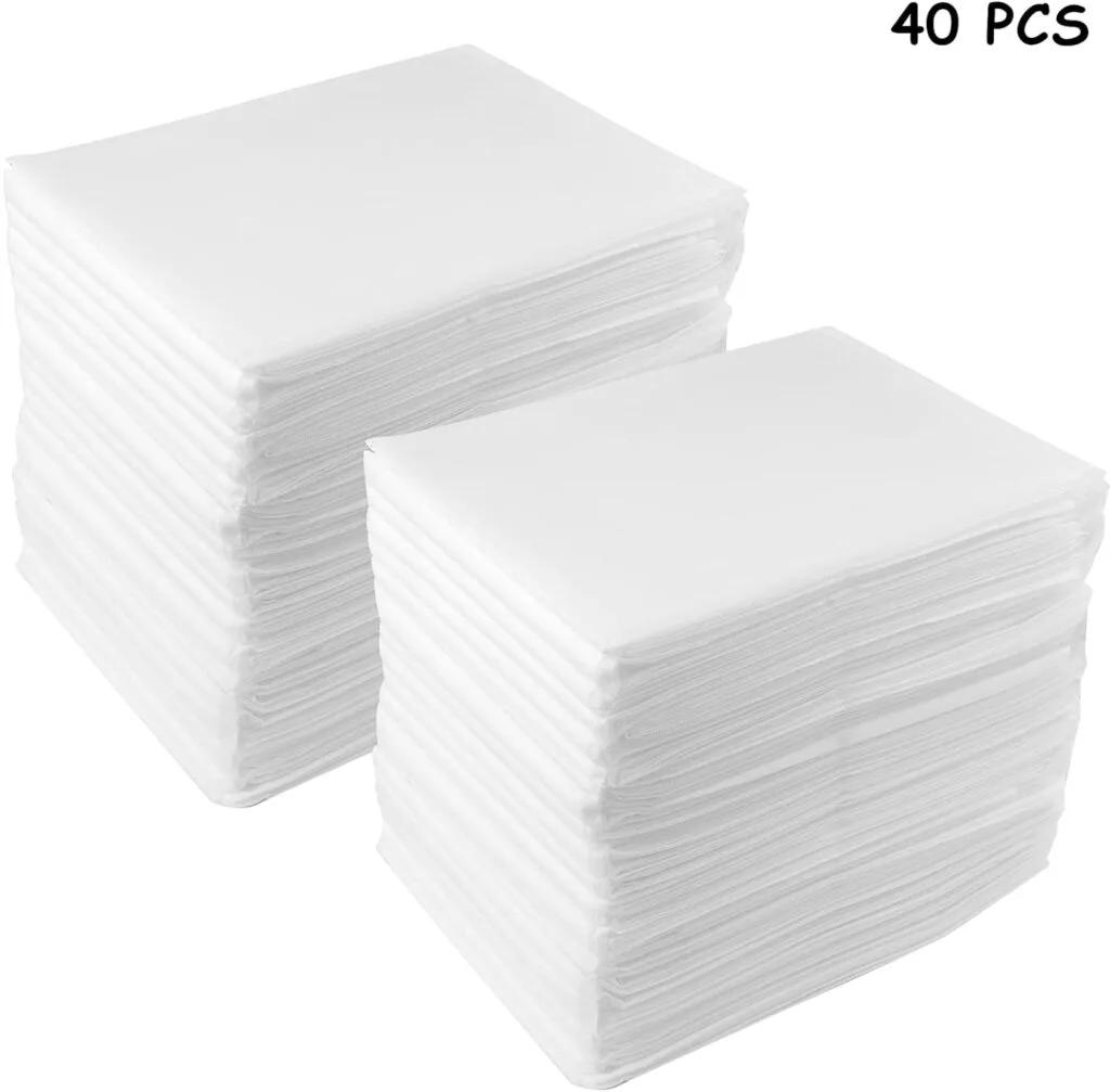 DEAYOU 40 PCS Disposable Spa Bed Sheets, Waterproof Massage Table Sheet Protector, Non Woven Fabric Bed Cover for Massage Therapy, Beauty Salon, Tattoo, Hotels, Esthetician, 31 x 67, Oil-Proof DEAYOU 40 PCS Disposable Spa Bed Sheets, Waterproof Massage Table Sheet Protector, Non Woven Fabric Bed Cover for Massage Therapy, Beauty Salon, Tattoo, Hotels, Esthetician, 31 x 67, Oil-Proof